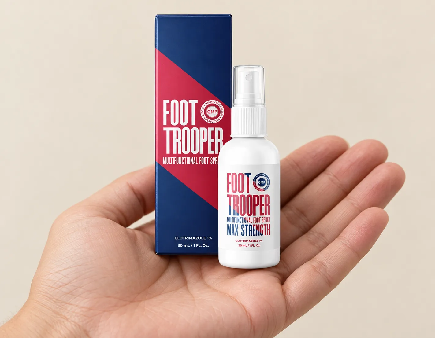 Foot Trooper-fungus remedy — le produit en main