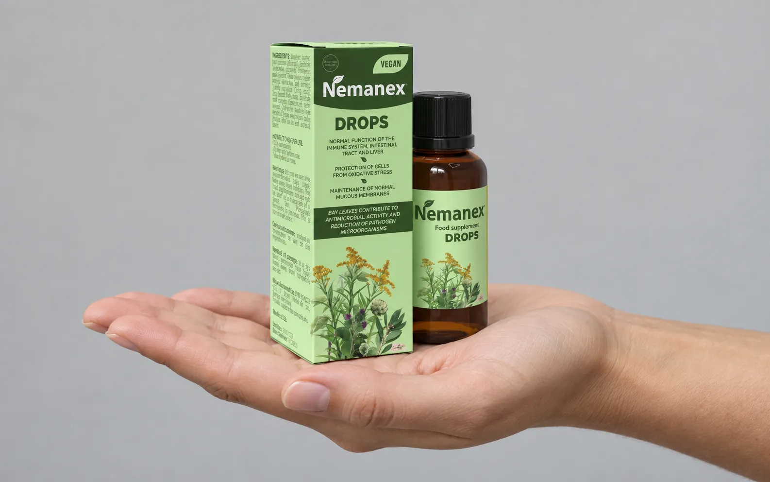 Nemanex Cystitis — le produit en main