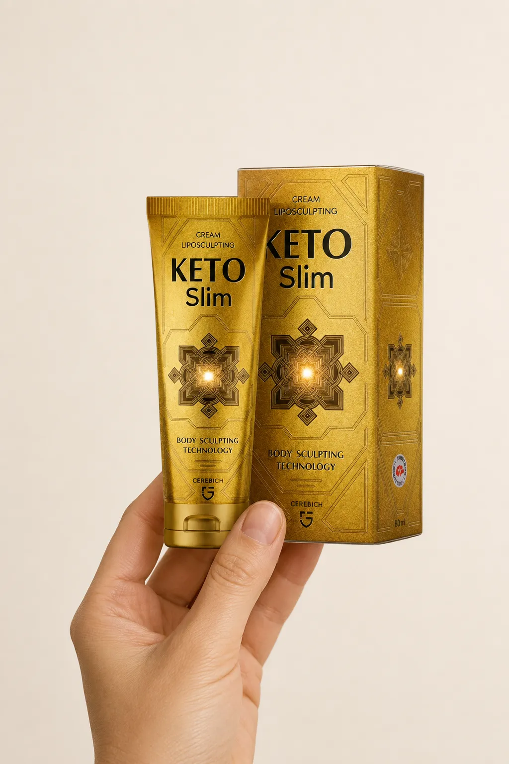 KetoSlim cream — le produit en main