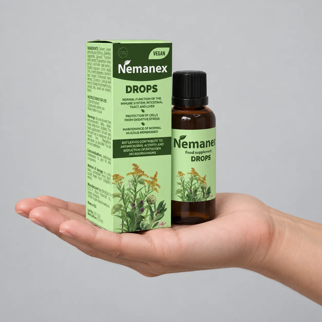 Nemanex — le produit en main