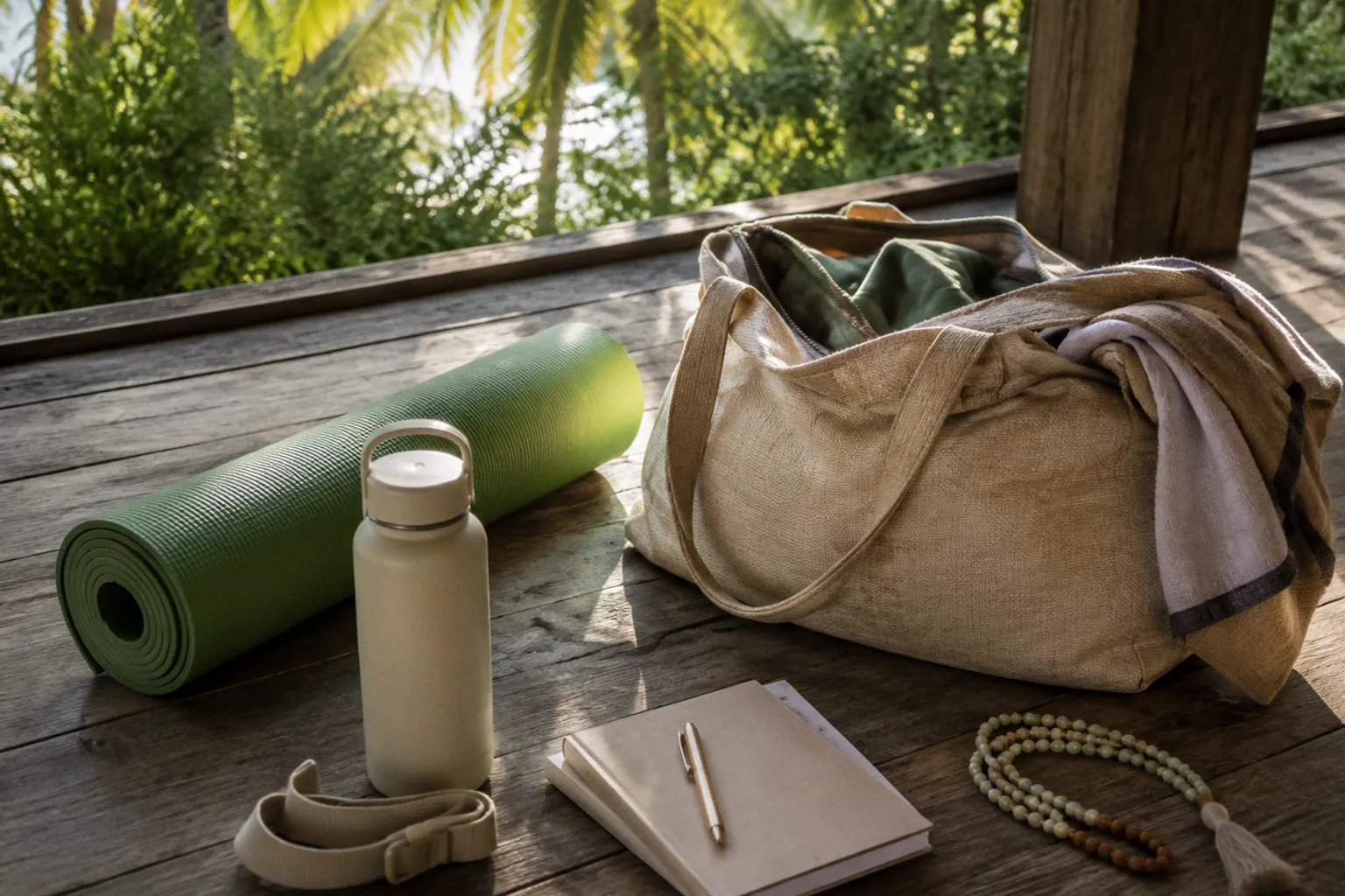 Retraite de yoga : 5 essentiels à glisser dans votre valise pour voyager léger