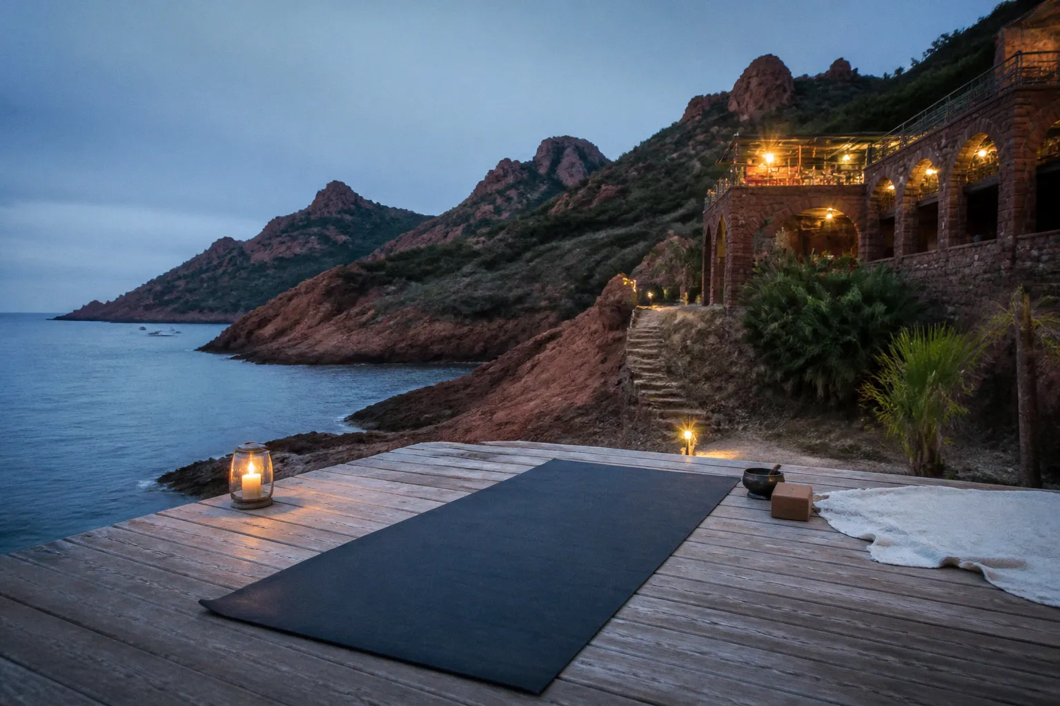 Yoga dans l'Estérel : l'essor des sessions en pleine nature