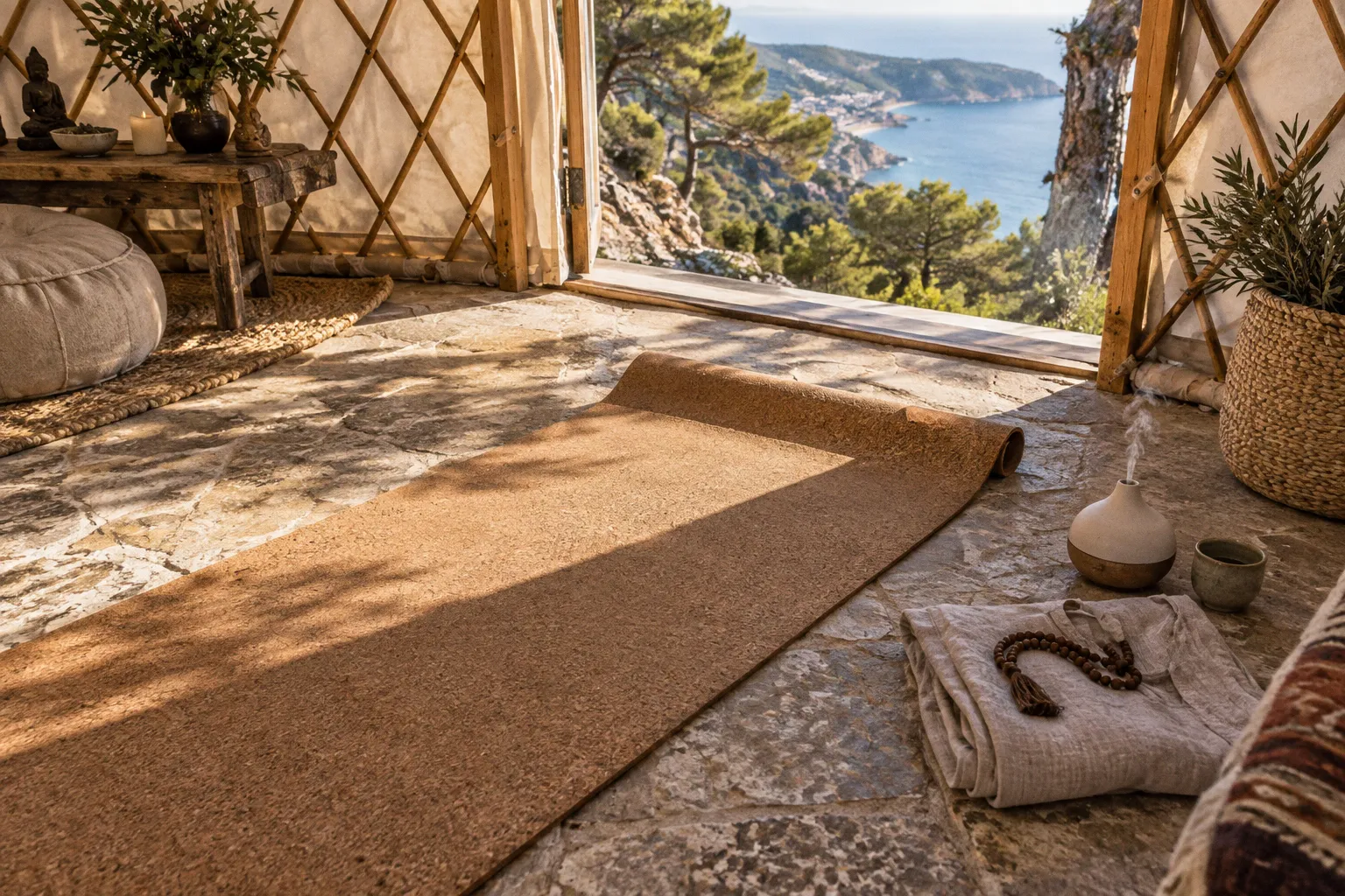 Yoga sur les galets de Nice : leçon d'ancrage et d'équilibre